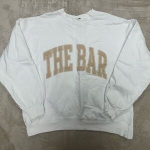 The Bar White Sweatshirt